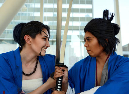 Left: Okita Souji (Like a Dragon: Ishin!), Right: Ryoma Sakamoto (Like a Dragon: Ishin!) Left: Okita Souji (Like a Dragon: Ishin!), Right: Ryoma Sakamoto (Like a Dragon: Ishin!)